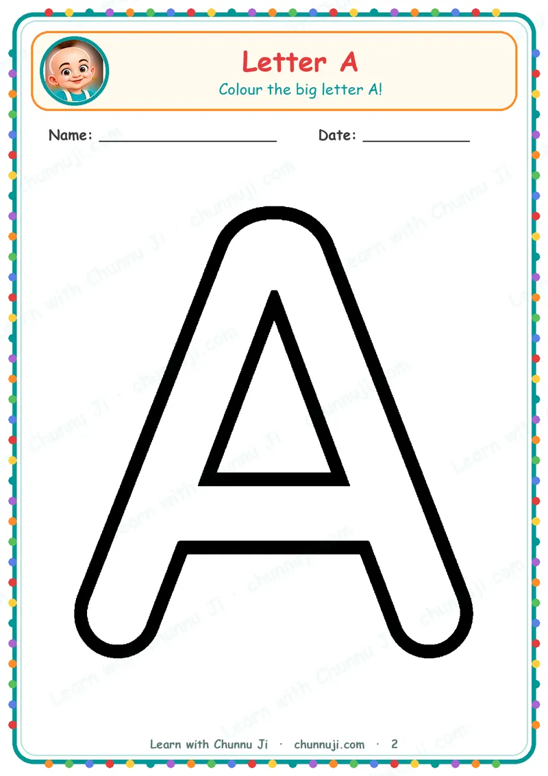 A to Z Letters: Free Alphabet Colouring Pages (Ages 2–4) · 2