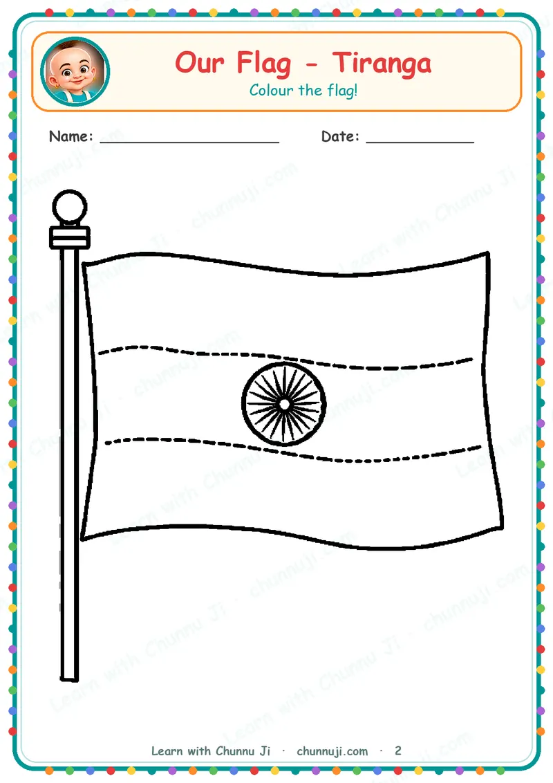 I Love My India: Free Tiranga Colouring Pages for Kids · 2