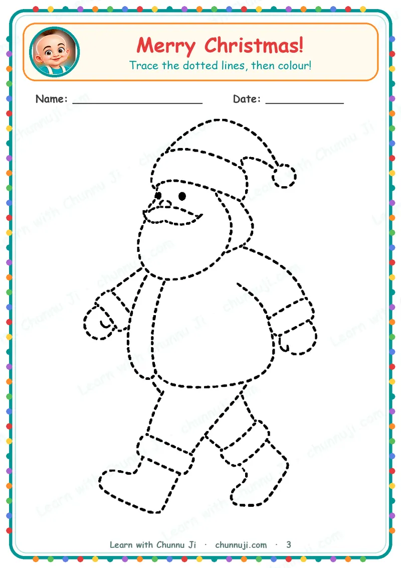 Merry Christmas: Free Christmas Colouring Pages for Kids · 3