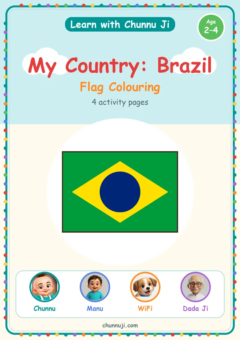 Capa do livrinho grátis Meu país: Brasil, de Chunnu Ji
