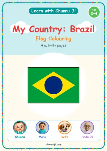 Capa do livrinho grátis Meu país: Brasil, de Chunnu Ji