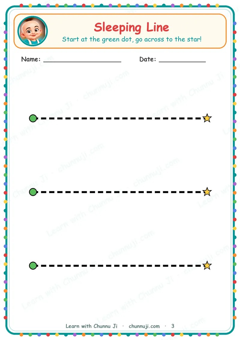 Pencil Fun: Free Pencil Control & Line Tracing Worksheets · 3