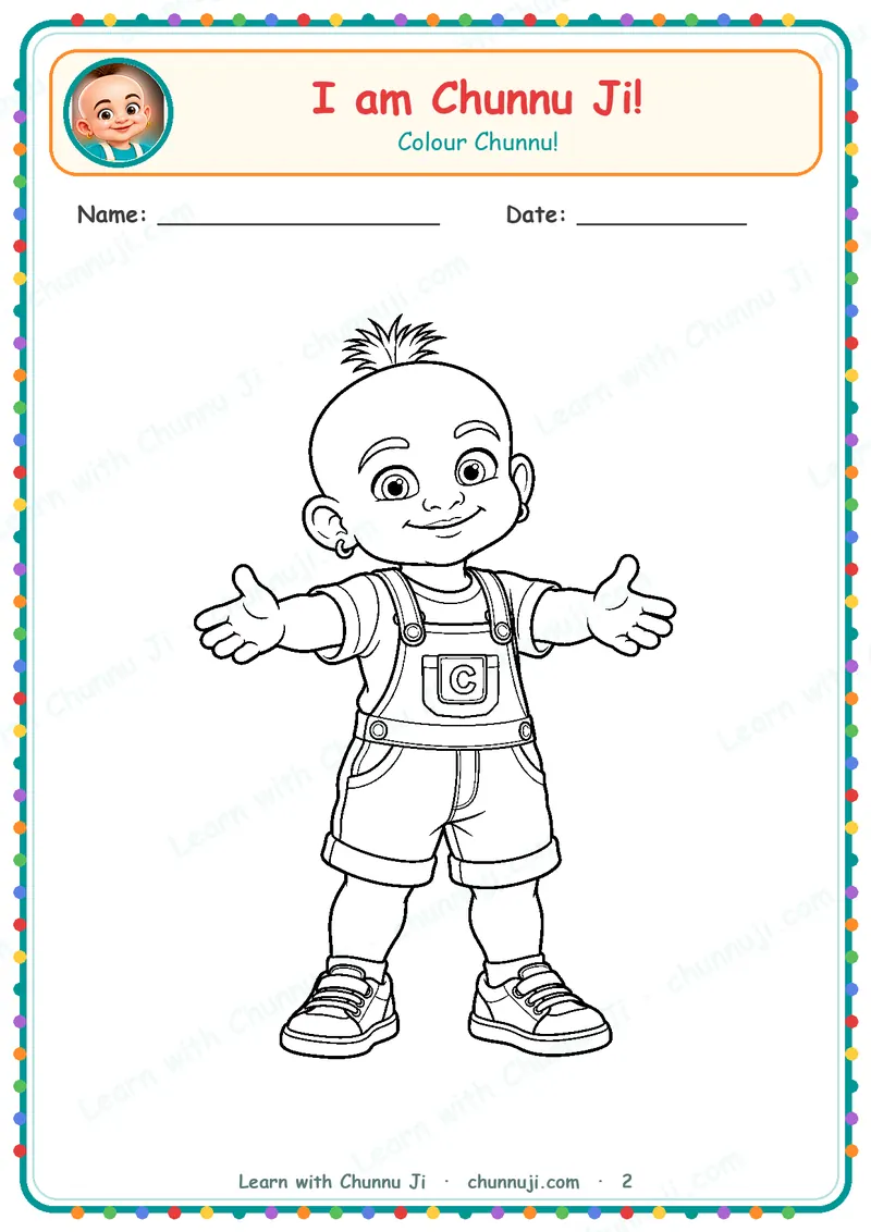 Play with Chunnu Ji: Free Preschool Activity Book PDF · 2